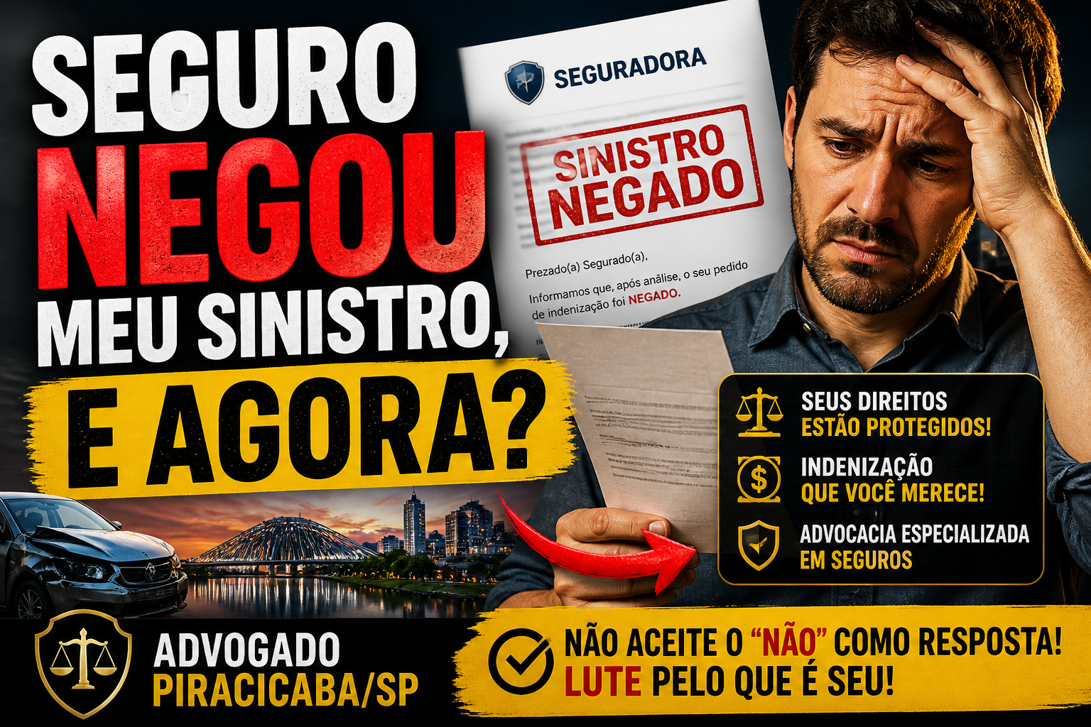NEGATIVA DE SINISTRO EM PIRACICABA