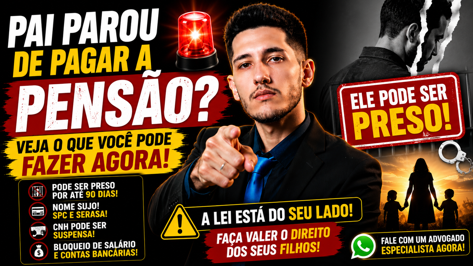pai parou de pagar pensão alimentícia